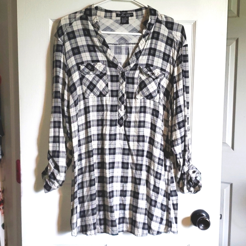 Miss Lili Womens Plus 1X Soft Flannel
